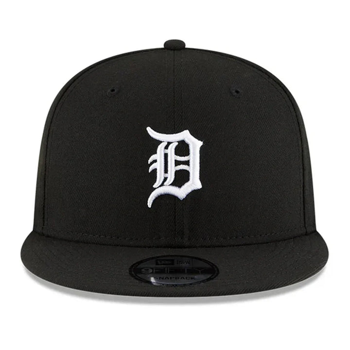 Detroit Tigers New Era Black & White 9FIFTY Snapback Hat - Black - Triple Play Caps