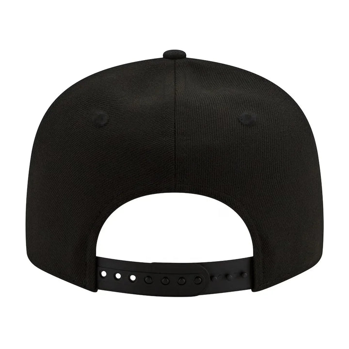 Golden State Warriors New Era Black & White 9FIFTY Snapback Hat - Black - Triple Play Caps