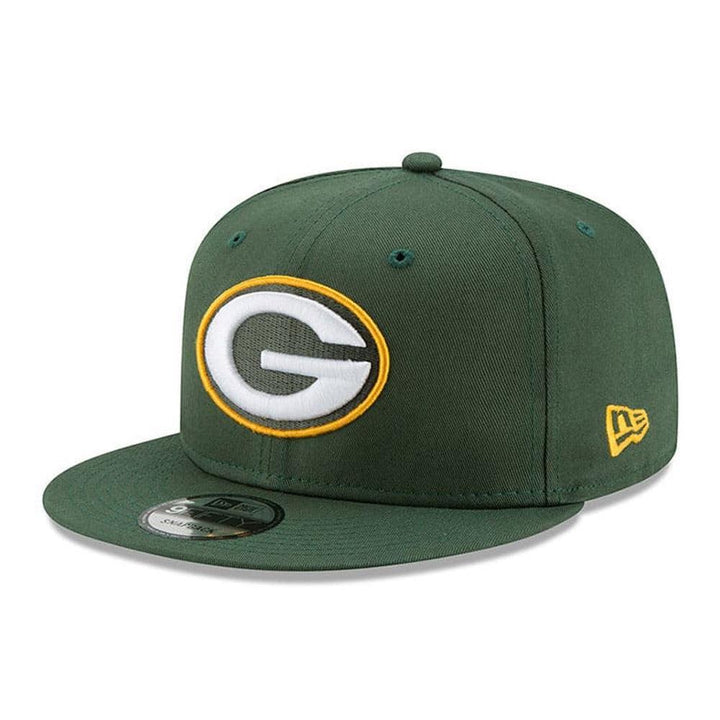 Green Bay Packers New Era Basic 9FIFTY Snapback Hat - Green - Triple Play Caps