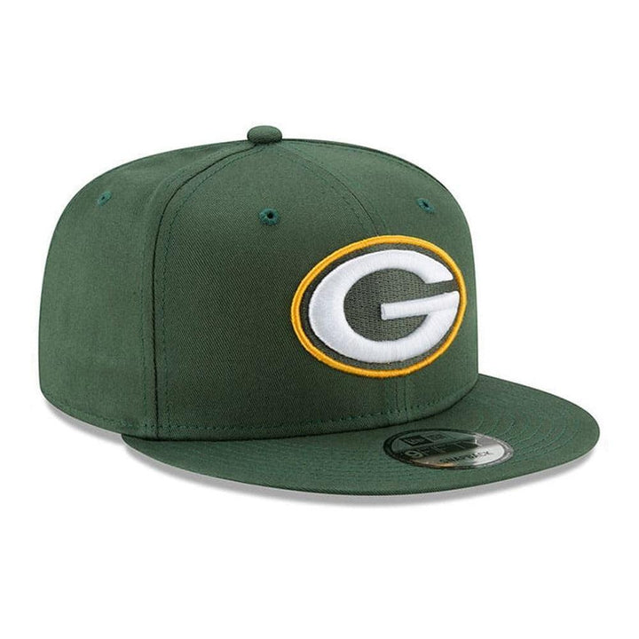 Green Bay Packers New Era Basic 9FIFTY Snapback Hat - Green - Triple Play Caps