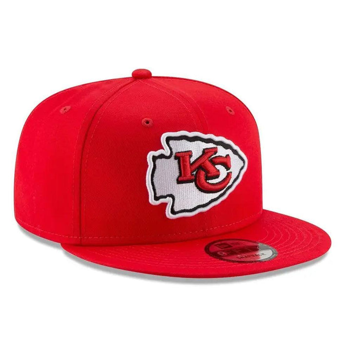 Kansas City Chiefs New Era Basic 9FIFTY Snapback Hat - Red - Triple Play Caps