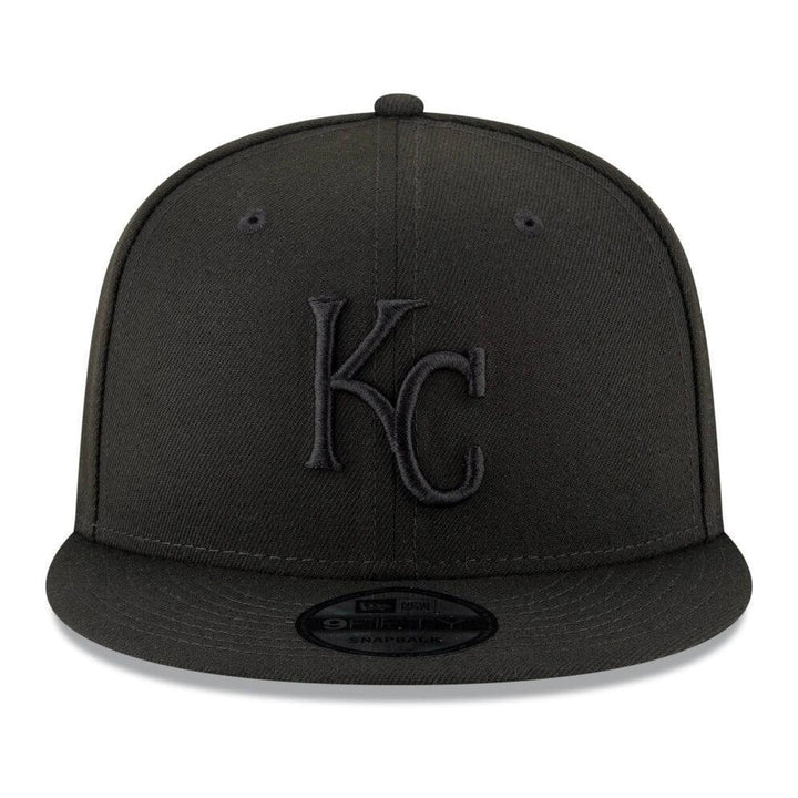 Kansas City Royals New Era Black on Black 9FIFTY Snapback Hat - Black - Triple Play Caps