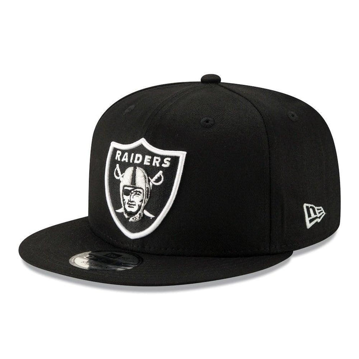 Las Vegas Raiders New Era Basic 9FIFTY Snapback Hat - Black - Triple Play Caps