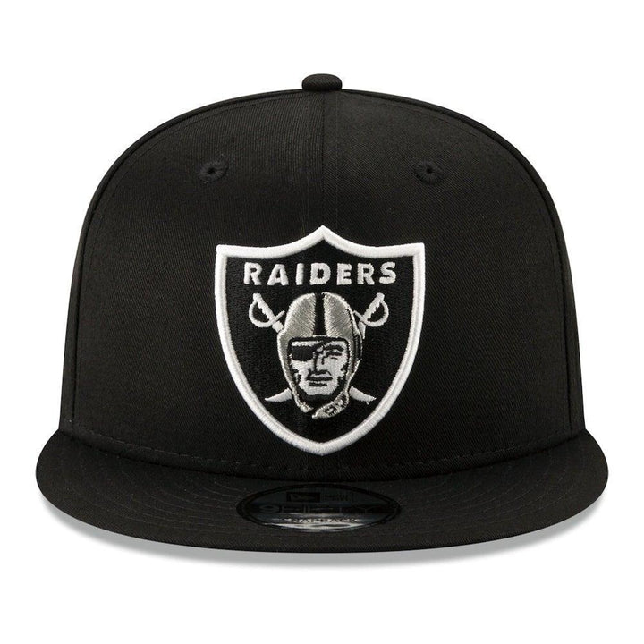 Las Vegas Raiders New Era Basic 9FIFTY Snapback Hat - Black - Triple Play Caps