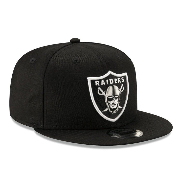 Las Vegas Raiders New Era Basic 9FIFTY Snapback Hat - Black - Triple Play Caps