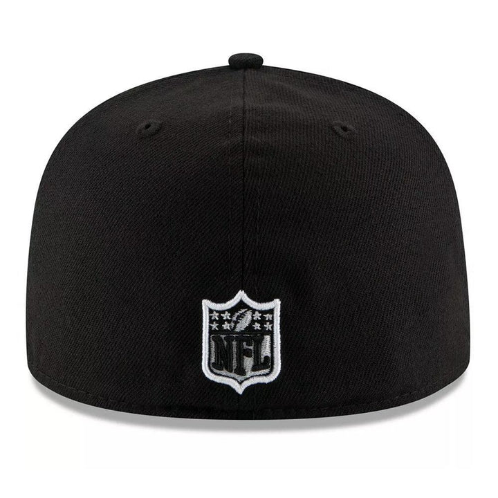 Las Vegas Raiders New Era Black & White 59FIFTY Fitted Hat - Black - Triple Play Caps