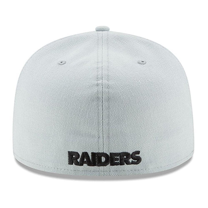 Las Vegas Raiders New Era Team Logo Omaha 59FIFTY Fitted Hat - Gray - Triple Play Caps