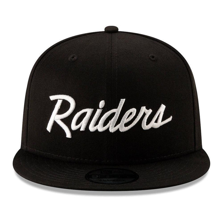 Las Vegas Raiders New Era Throwback 9FIFTY Snapback Hat - Black - Triple Play Caps