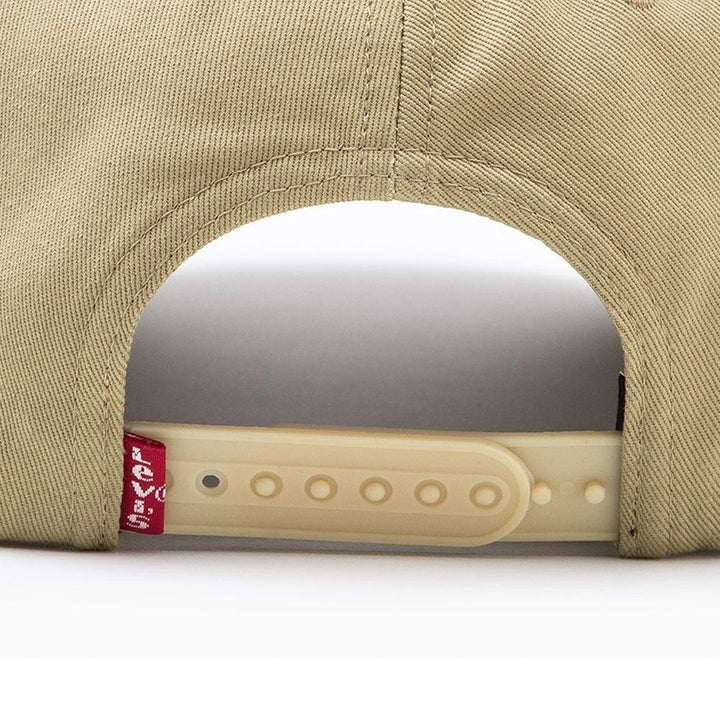 Levi's Batwing Logo Adjustable Snapback Baseball Hat - Beige - Triple Play Caps