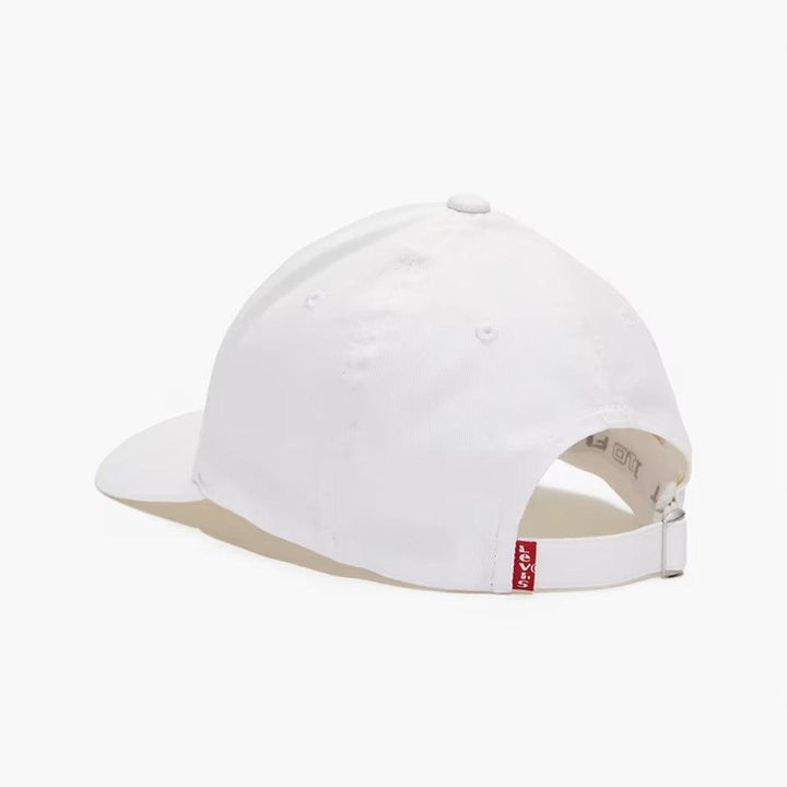 Levi's Batwing Logo Flex Fit Baseball Hat - White - Triple Play Caps