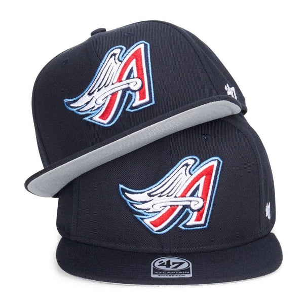 Los Angeles Angels 47 Brand Cooperstown No Shot '47 Captain - Navy - Triple Play Caps
