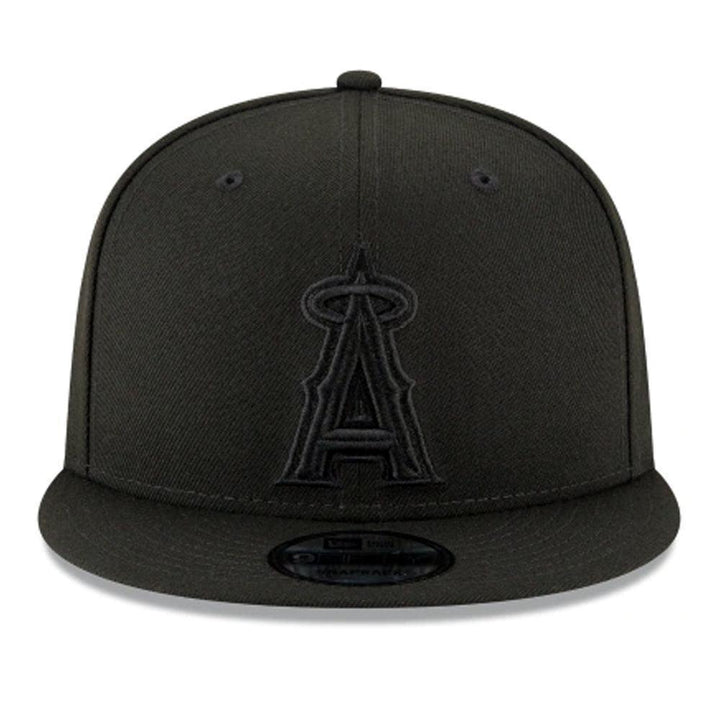 Los Angeles Angels New Era Black on Black 9FIFTY Snapback Hat - Black - Triple Play Caps
