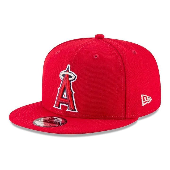 Los Angeles Angels New Era Team Color 9FIFTY Snapback Hat - Red - Triple Play Caps