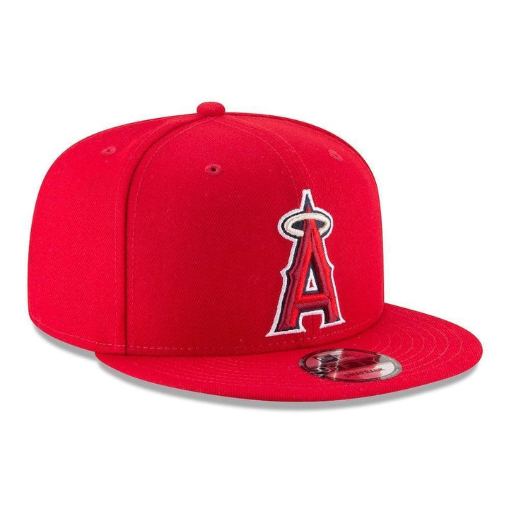 Los Angeles Angels New Era Team Color 9FIFTY Snapback Hat - Red - Triple Play Caps