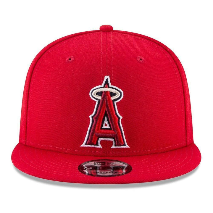 Los Angeles Angels New Era Team Color 9FIFTY Snapback Hat - Red - Triple Play Caps