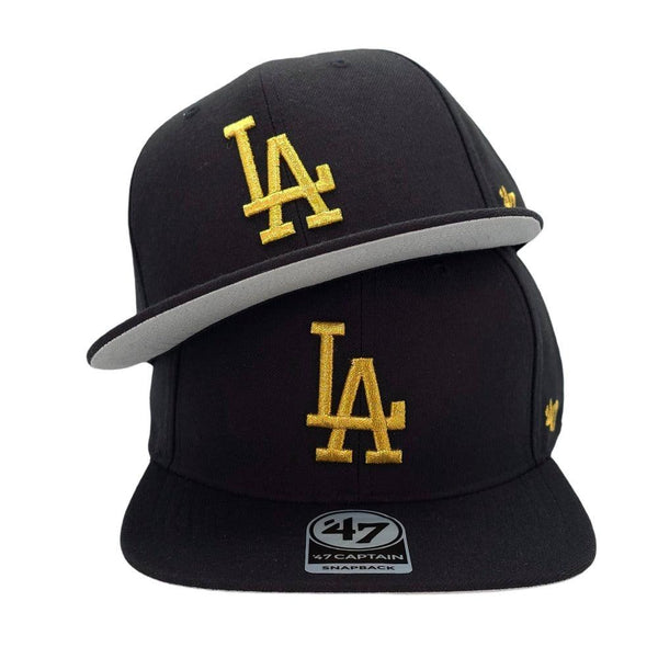 Los Angeles Dodgers 47 Brand No Shot '47 Captain - Black - Triple Play Caps