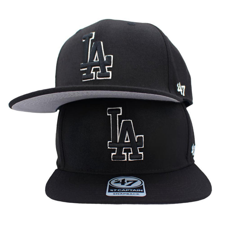 Los Angeles Dodgers 47 Brand No Shot '47 Captain - Black - Triple Play Caps