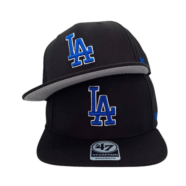 Los Angeles Dodgers 47 Brand No Shot '47 Captain - Black - Triple Play Caps