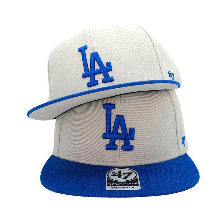 Los Angeles Dodgers 47 Brand No Shot '47 Captain - Gray/Royal - Triple Play Caps
