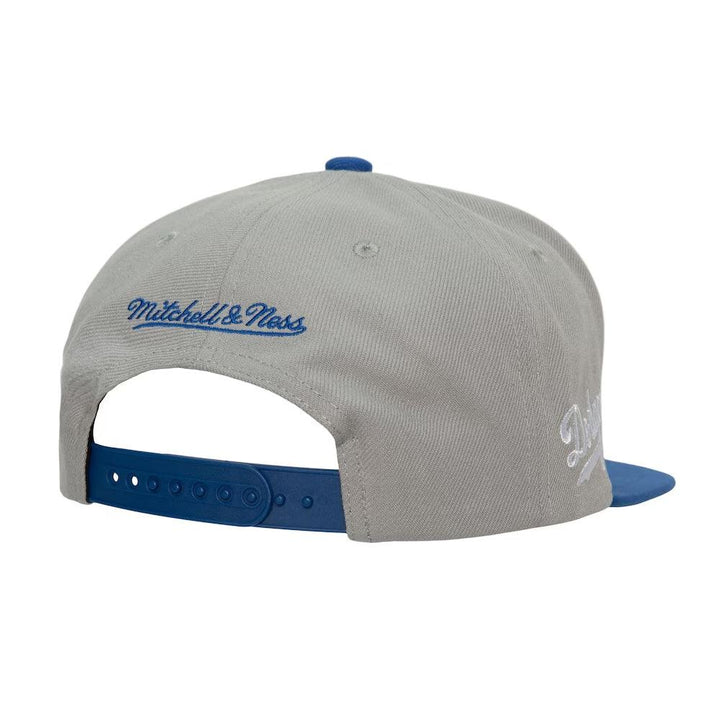 Los Angeles Dodgers Mitchell & Ness Cooperstown Away Snapback Hat - Gray - Triple Play Caps