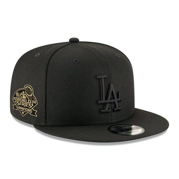 Los Angeles Dodgers New Era 2024 World Series Side Patch 9FIFTY Snapback Hat - Black - Triple Play Caps