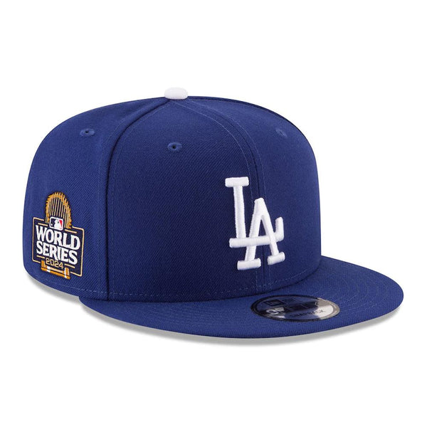 Los Angeles Dodgers New Era 2024 World Series Side Patch 9FIFTY Snapback Hat - Royal - Triple Play Caps