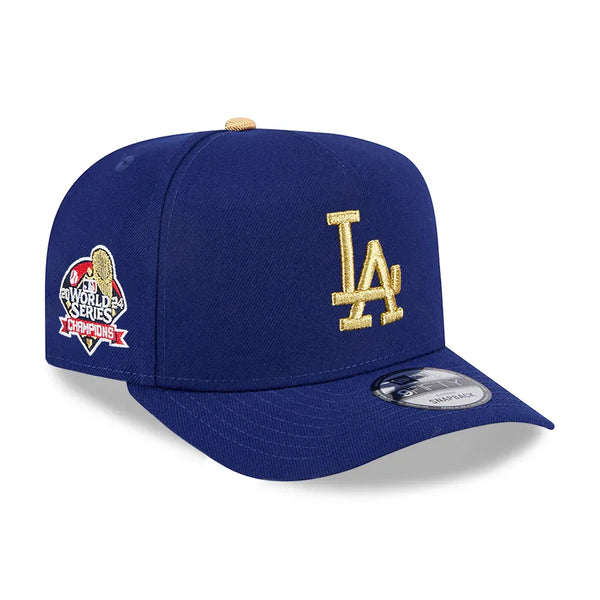 Los Angeles Dodgers New Era 2025 Gold Collection 9FIFTY A-Frame Snapback Hat - Royal - Triple Play Caps