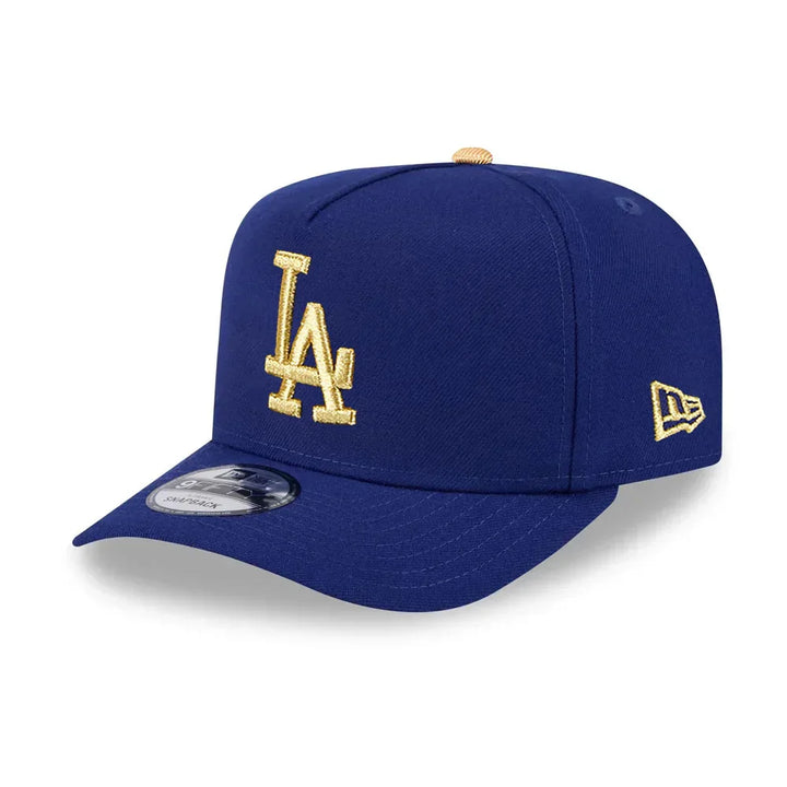 Los Angeles Dodgers New Era 2025 Gold Collection 9FIFTY A-Frame Snapback Hat - Royal - Triple Play Caps
