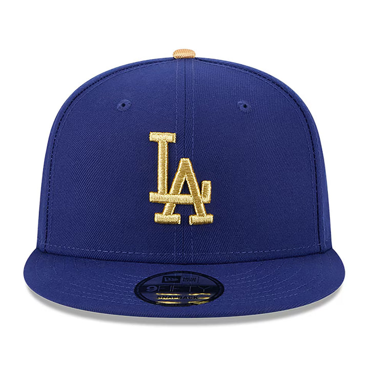 Los Angeles Dodgers New Era 2025 Gold Collection 9FIFTY Snapback Hat - Royal - Triple Play Caps