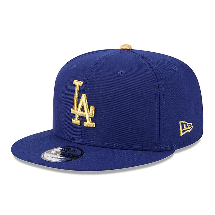 Los Angeles Dodgers New Era 2025 Gold Collection 9FIFTY Snapback Hat - Royal - Triple Play Caps