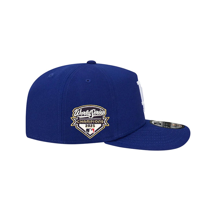 Los Angeles Dodgers New Era 2025 World Series Champions Side Patch 9FIFTY A-Frame Snapback Hat - Royal - Triple Play Caps