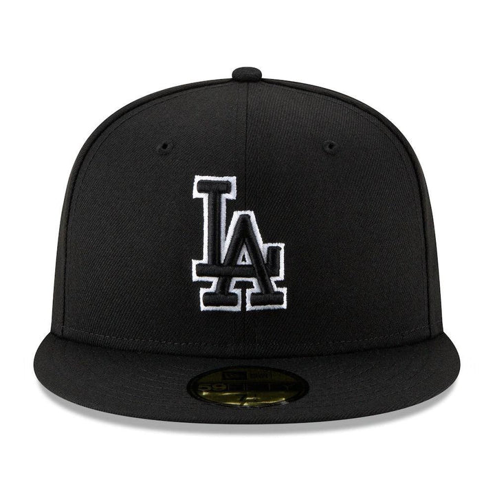 Los Angeles Dodgers New Era B-Dub 59FIFTY Fitted Hat - Black - Triple Play Caps