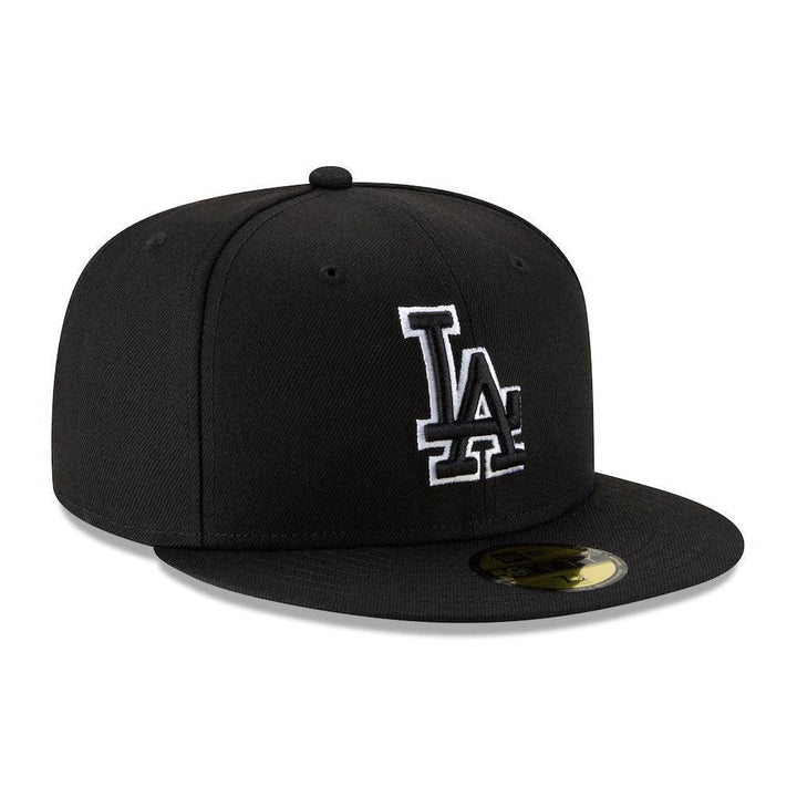 Los Angeles Dodgers New Era B-Dub 59FIFTY Fitted Hat - Black - Triple Play Caps