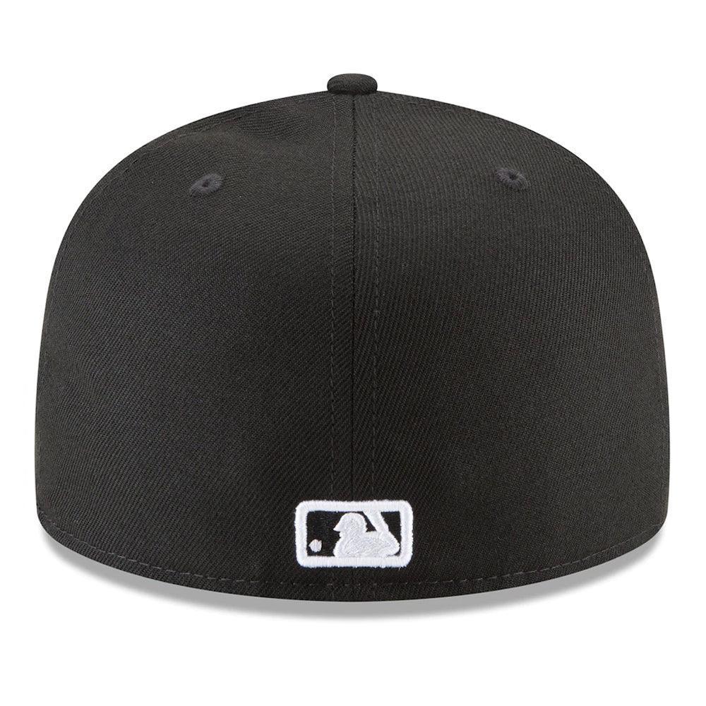Los Angeles Dodgers New Era Black & White 59FIFTY Fitted Hat - Black - Triple Play Caps