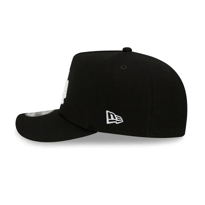 Los Angeles Dodgers New Era Black & White 9FIFTY A-Frame Snapback Hat - Black - Triple Play Caps