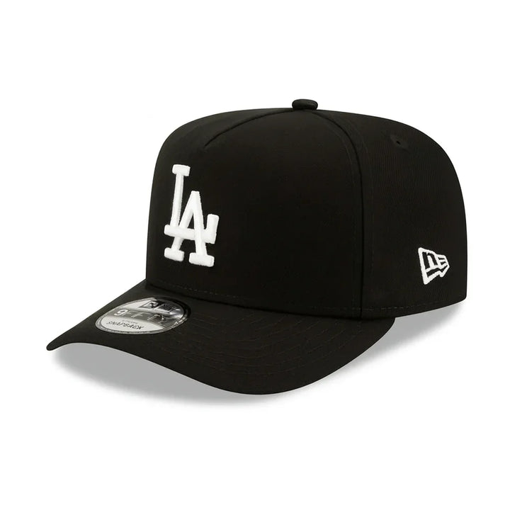 Los Angeles Dodgers New Era Black & White 9FIFTY A-Frame Snapback Hat - Black - Triple Play Caps