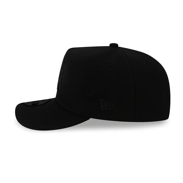 Los Angeles Dodgers New Era Black on Black 9FIFTY A-Frame Snapback Hat - Black - Triple Play Caps
