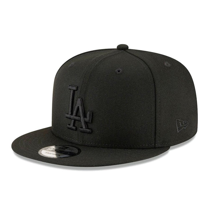 Los Angeles Dodgers New Era Black on Black 9FIFTY Snapback Hat - Triple Play Caps