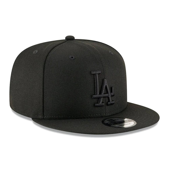 Los Angeles Dodgers New Era Black on Black 9FIFTY Snapback Hat - Triple Play Caps