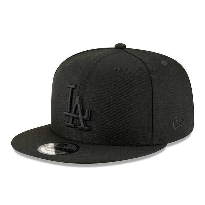 Los Angeles Dodgers New Era Black on Black 9FIFTY Snapback Hat - Black - Triple Play Caps