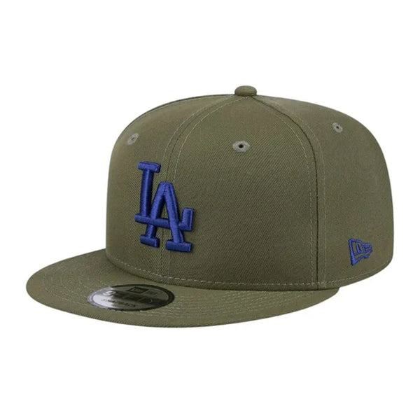 Los Angeles Dodgers New Era Main Basic 9FIFTY Snapback Hat - Olive Green - Triple Play Caps