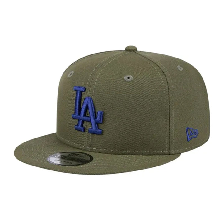 Los Angeles Dodgers New Era Main Basic 9FIFTY Snapback Hat - Olive Green - Triple Play Caps