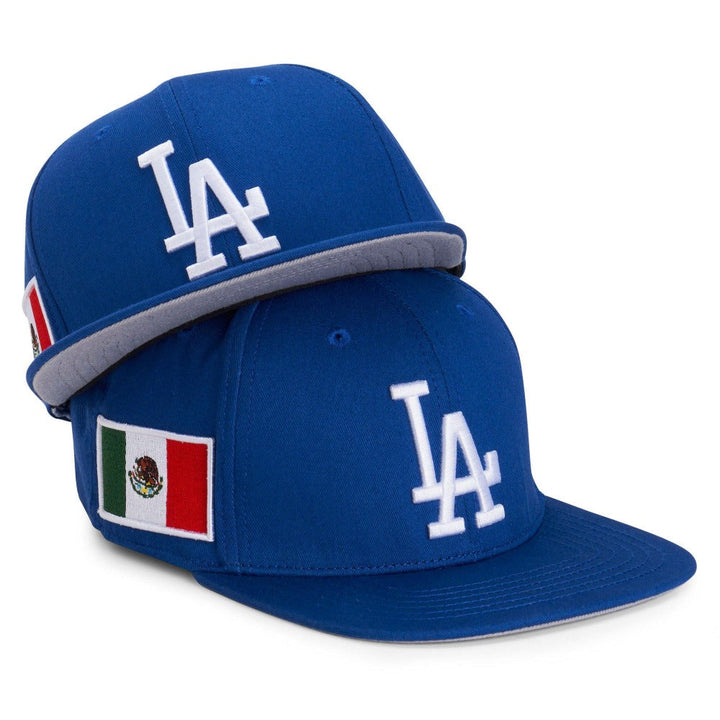 Los Angeles Dodgers Pro Standard Basic Mexico Flag Snapback Hat - Royal - Triple Play Caps