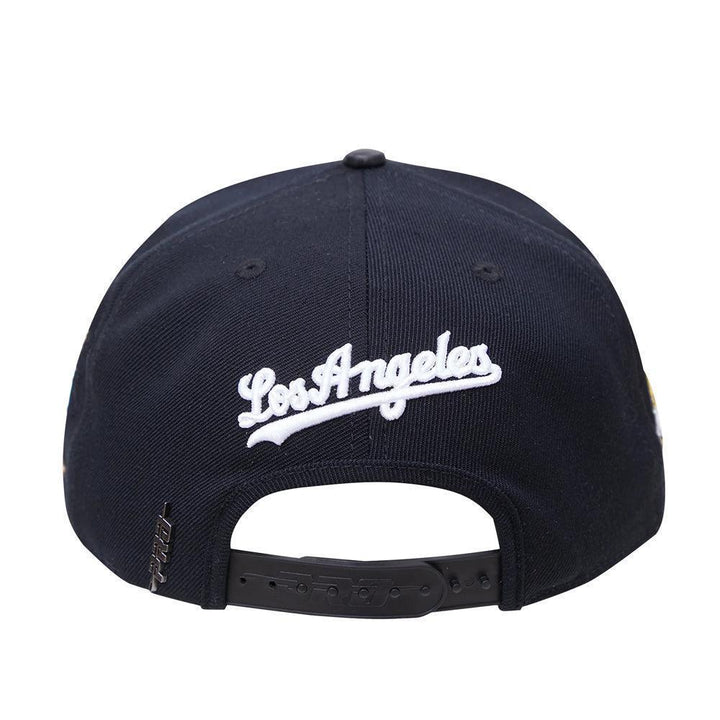 Los Angeles Dodgers Pro Standard Wordmark Mexico Script Snapback Hat - Black - Triple Play Caps
