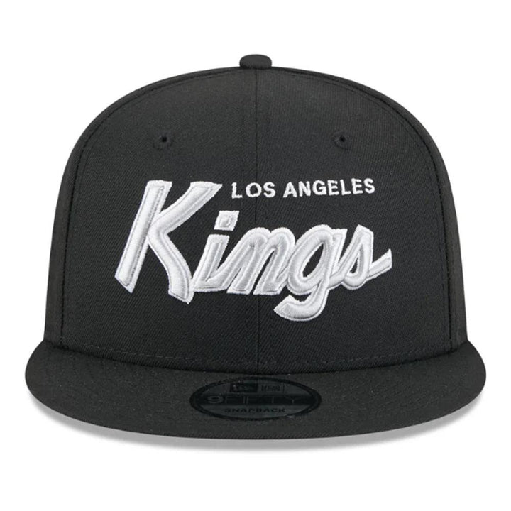 Los Angeles Kings New Era Script 9FIFTY Snapback Hat - Black - Triple Play Caps