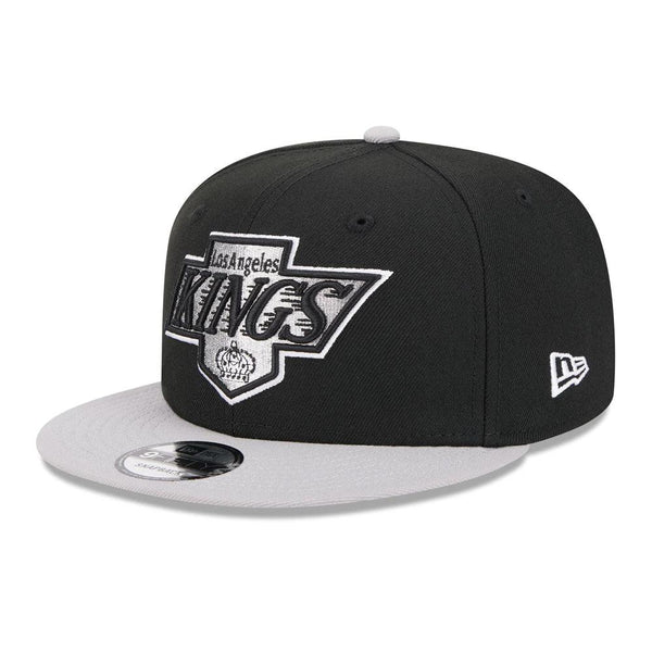 Los Angeles Kings New Era Team Color 9FIFTY Snapback Hat - Black/Gray - Triple Play Caps