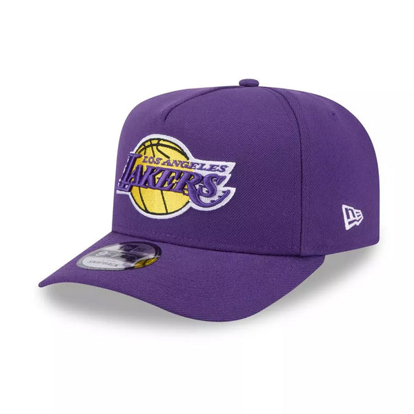 Los Angeles Lakers New Era Team Color 9FIFTY A-Frame Snapback Hat - Purple - Triple Play Caps