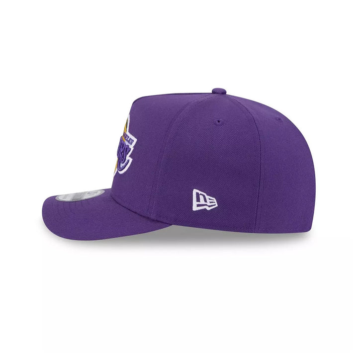 Los Angeles Lakers New Era Team Color 9FIFTY A-Frame Snapback Hat - Purple - Triple Play Caps