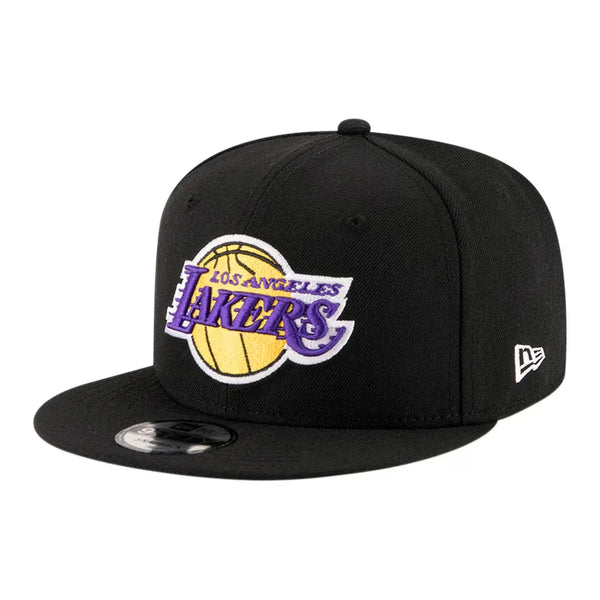 Los Angeles Lakers New Era Team Color 9FIFTY Snapback Hat - Black - Triple Play Caps