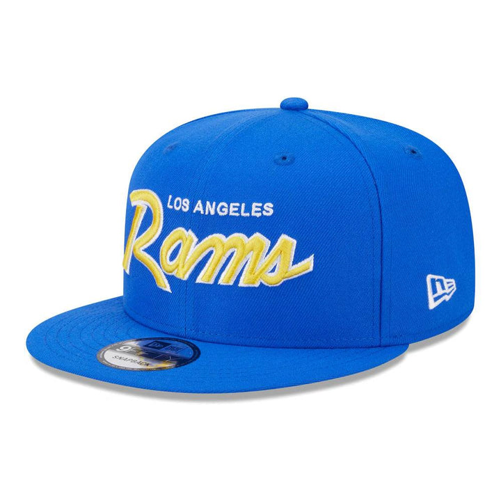 Los Angeles Rams New Era Main Script 9FIFTY Snapback Hat - Royal - Triple Play Caps